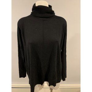 Autumn Cashmere Black Turtleneck Size L